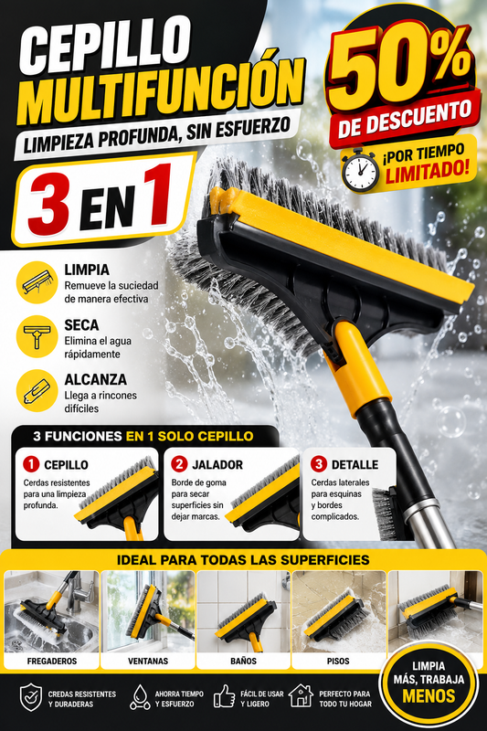 Cepillo De Limpieza 3 En 1