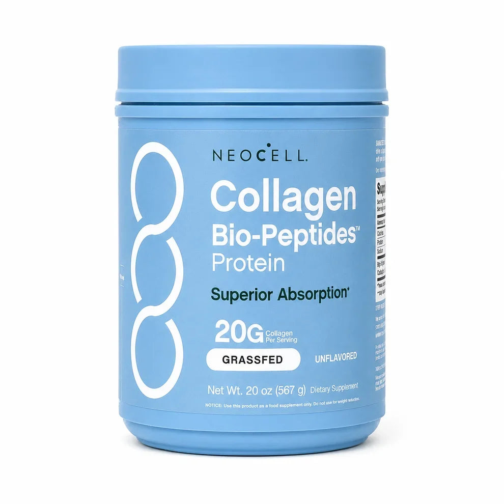 NeoCell Colágeno Bio-Peptides Protein 20g – Máxima Absorción, Grass-Fed (567g)